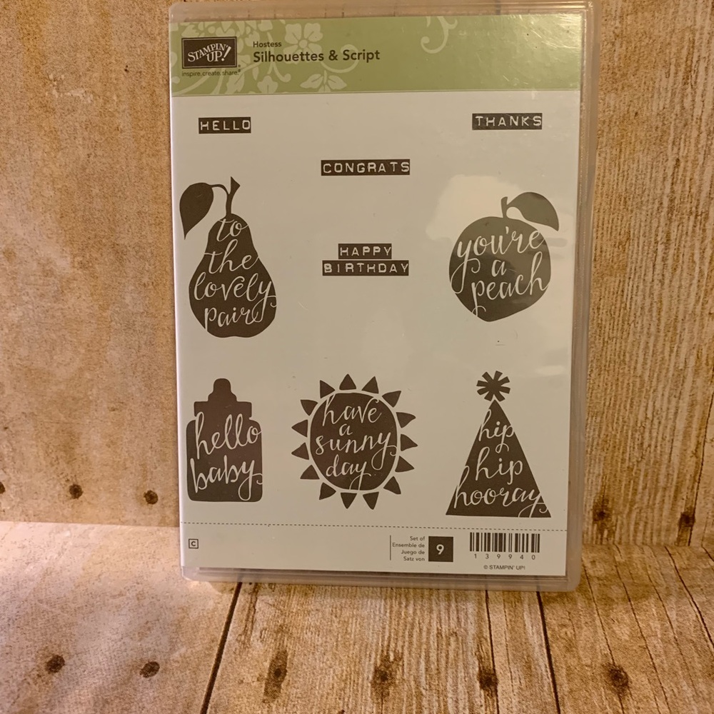 Stampin’ Up Retired - Silhouettes & Script Stamp